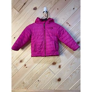 The North Face Baby Winter Puffer Jacket Outerwear Full Zip Reversible 2T Pink
